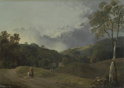 Landschaft mit Bauernhäusern von George the Elder Barret